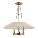 24W 3 Lights Chandelier in Patina Brass