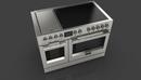 47-7/8 in. 7.1 cu. ft. 5-Burner BTU Smoothtop Electric Freestanding Range in Stainless Steel