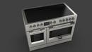47-7/8 in. 6.5 cu. ft. 7-Burner BTU Smoothtop Electric Freestanding Range in Stainless Steel