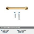 FACTOR 3 IN 76MM CENTER-TO-CENTER CHAMPAGNE BRONZE CABINET PULL 