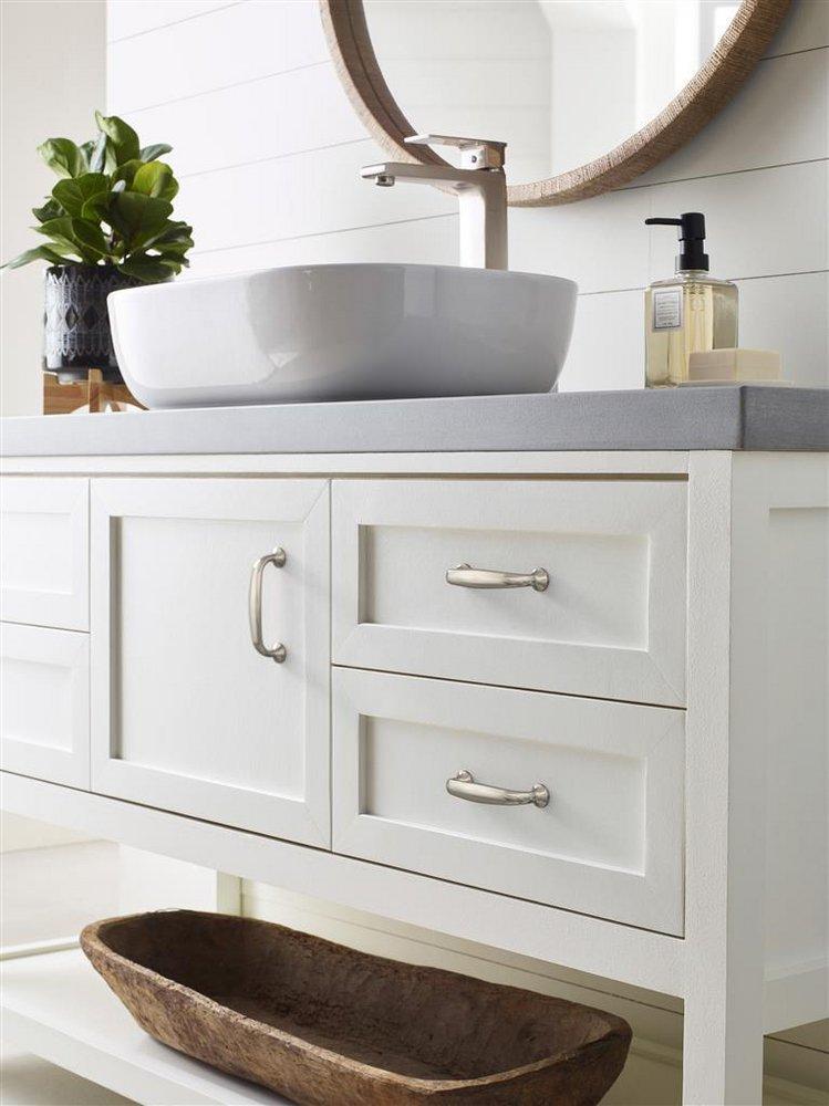 RENOWN 3 IN 76MM CENTER-TO-CENTER SATIN NICKEL CABINET PULL 