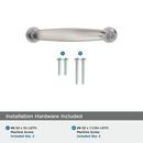 RENOWN 3 IN 76MM CENTER-TO-CENTER SATIN NICKEL CABINET PULL 