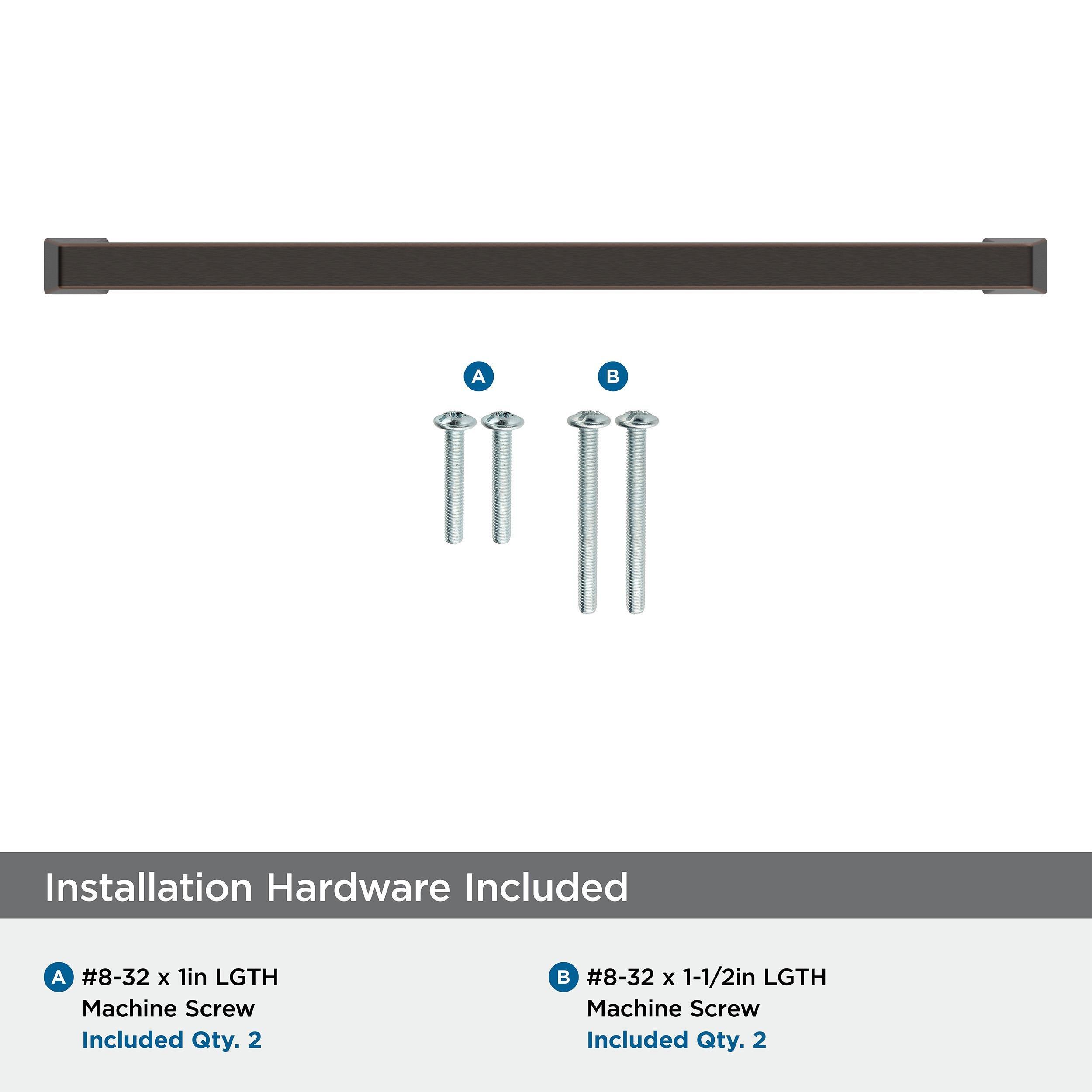 BLACKROCK 10-1/16 IN 256MM CENTER-TO-CENTER OIL RUBBED BRONZE CABINET PULL 