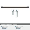 BLACKROCK 10-1/16 IN 256MM CENTER-TO-CENTER OIL RUBBED BRONZE CABINET PULL 