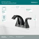 Peerless&reg; Matte Black Two Handle Centerset Bathroom Sink Faucet 