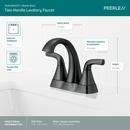 Peerless&reg; Matte Black Two Handle Centerset Bathroom Sink Faucet 