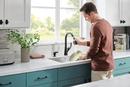 Peerless&reg; Matte Black Single Handle Pull Down Kitchen Faucet 