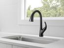 Peerless&reg; Matte Black Single Handle Pull Down Kitchen Faucet 