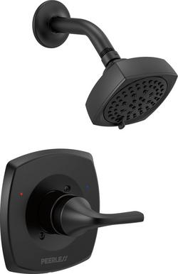 Single Handle Multi Function Shower Faucet in Matte Black (Trim Only)