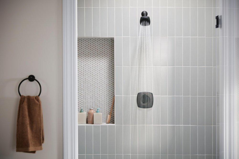 Peerless&reg; Matte Black Single Handle Multi Function Shower Faucet (Trim Only) 