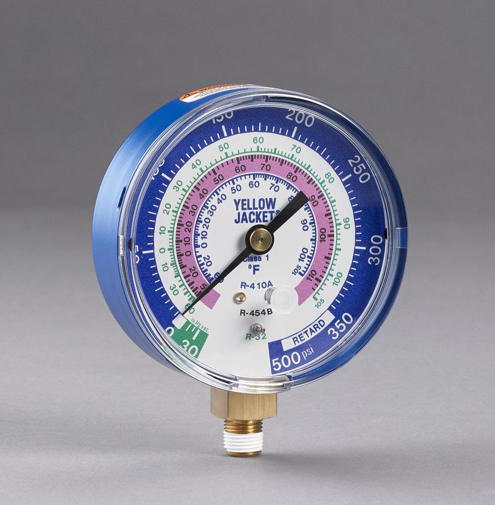 A2L MANIFOLD GAUGE-BLUE 3-1/8 R-32/454B/410A PSI F 