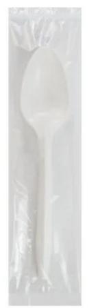 Safety Zone&reg; White Plastic Teaspoon (Case of 1000) 