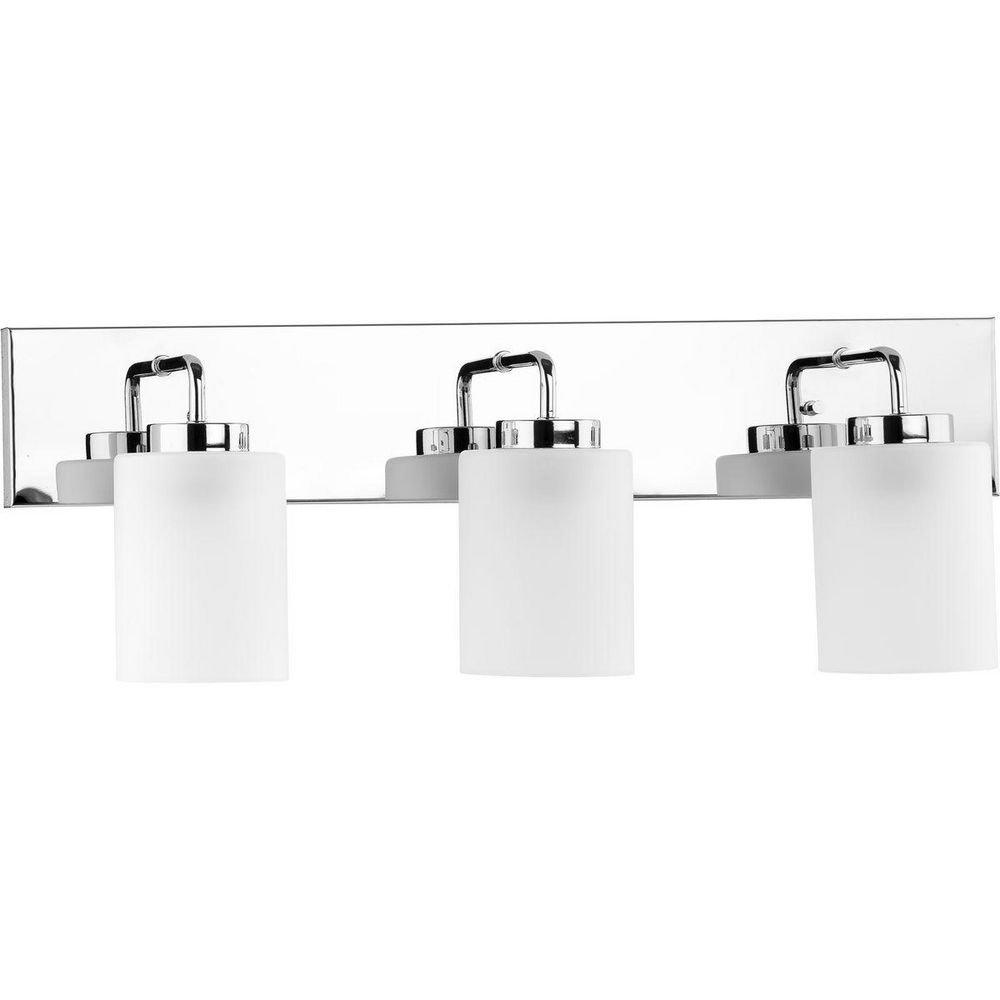Progress Lighting Polished Chrome 100W 3-Light Medium E-26 Vanity Fixture 