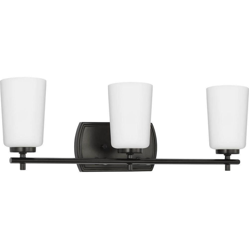 23in. 180W 3?Light E26 Vanity Fixture in Matte Black 