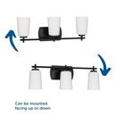 23in. 180W 3?Light E26 Vanity Fixture in Matte Black 