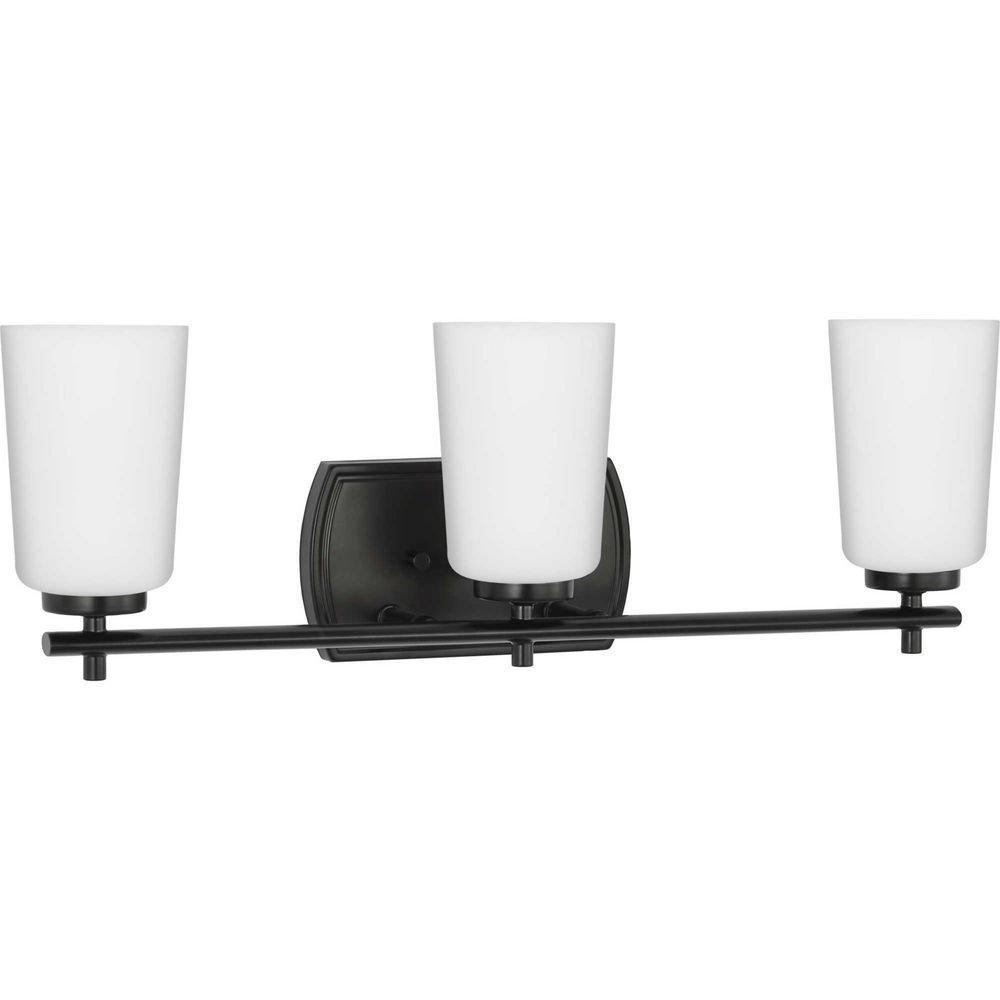 23in. 180W 3?Light E26 Vanity Fixture in Matte Black 