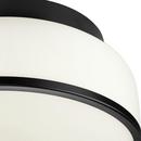 Progress Lighting Matte Black 5-1/8 x 11-1/4 in. 15W 2-Light Integrated LED Flush Mount Ceiling Fixture 