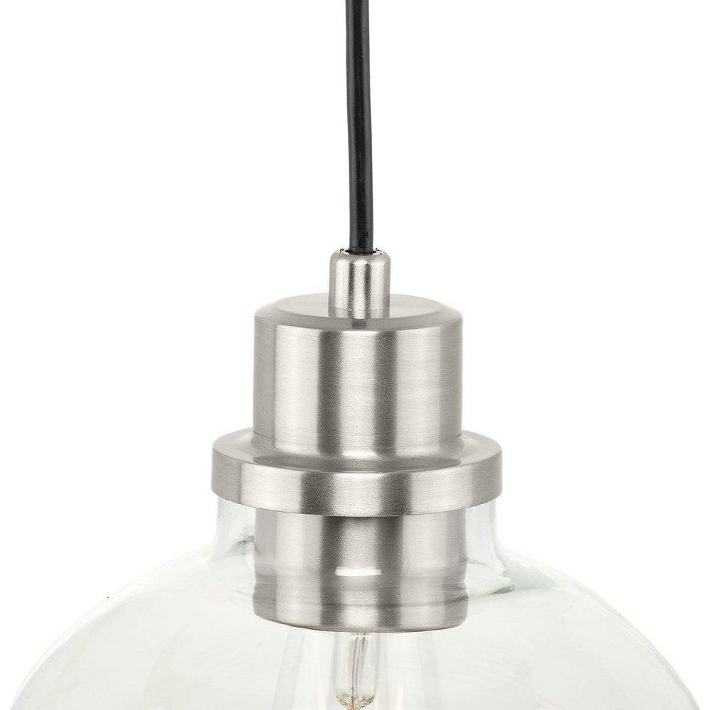 Progress Lighting Brushed Nickel 60W 1-Light Mini Pendant 