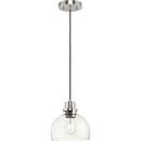Progress Lighting Brushed Nickel 60W 1-Light Mini Pendant 