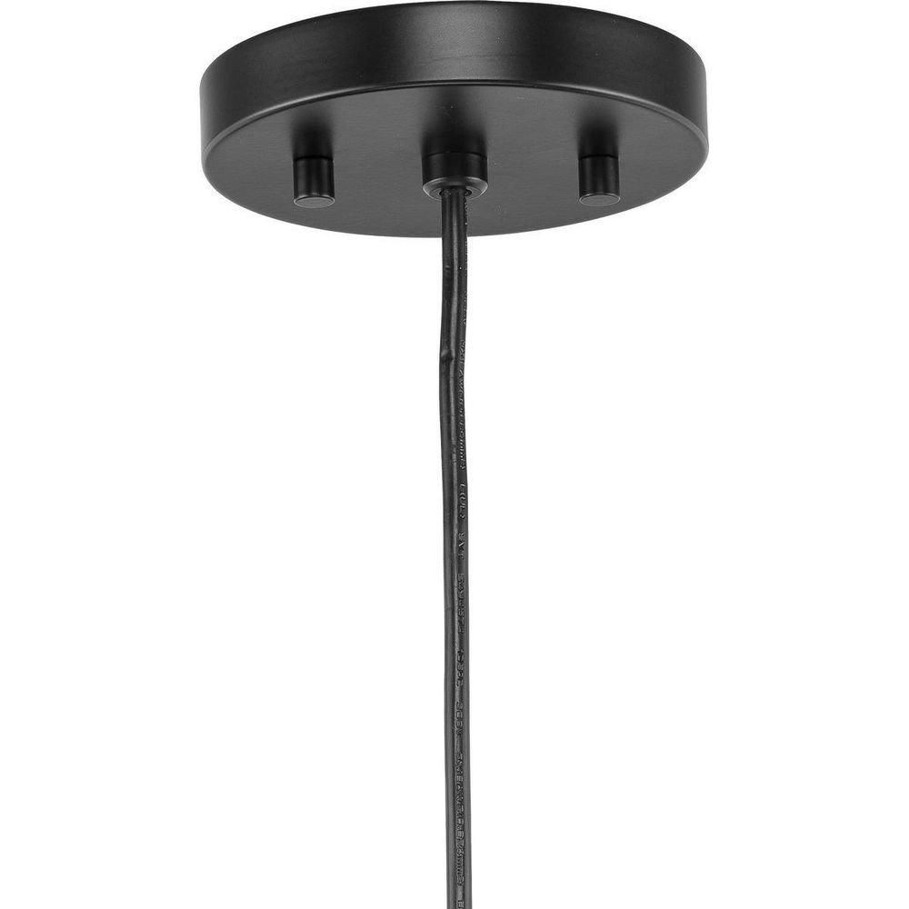 Progress Lighting Matte Black 60W 1-Light Mini Pendant 