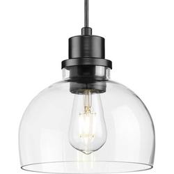 60W 1-Light Mini Pendant in Matte Black