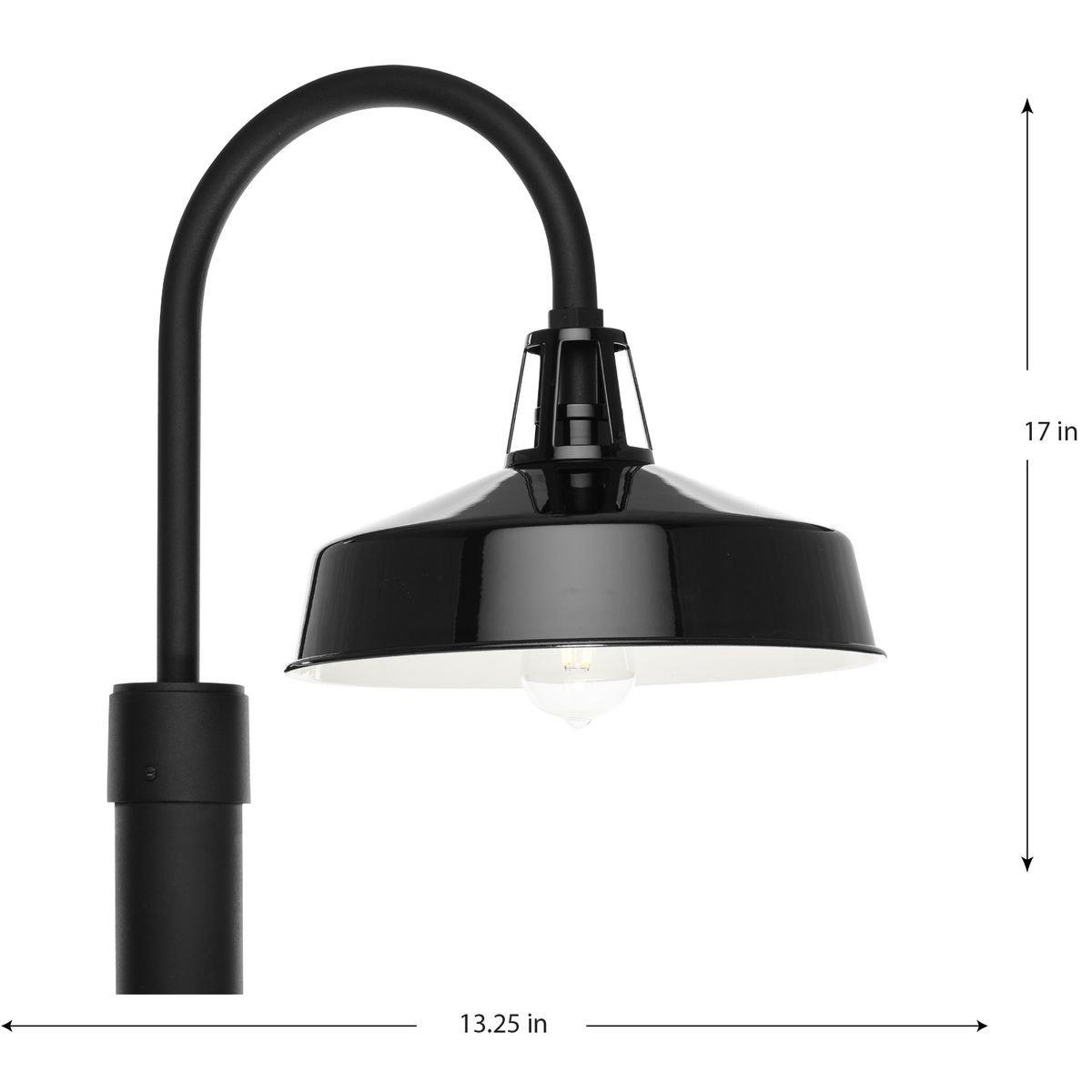 1-Light Wall Sconce in Black 