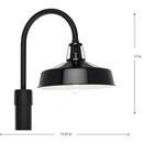1-Light Wall Sconce in Black 
