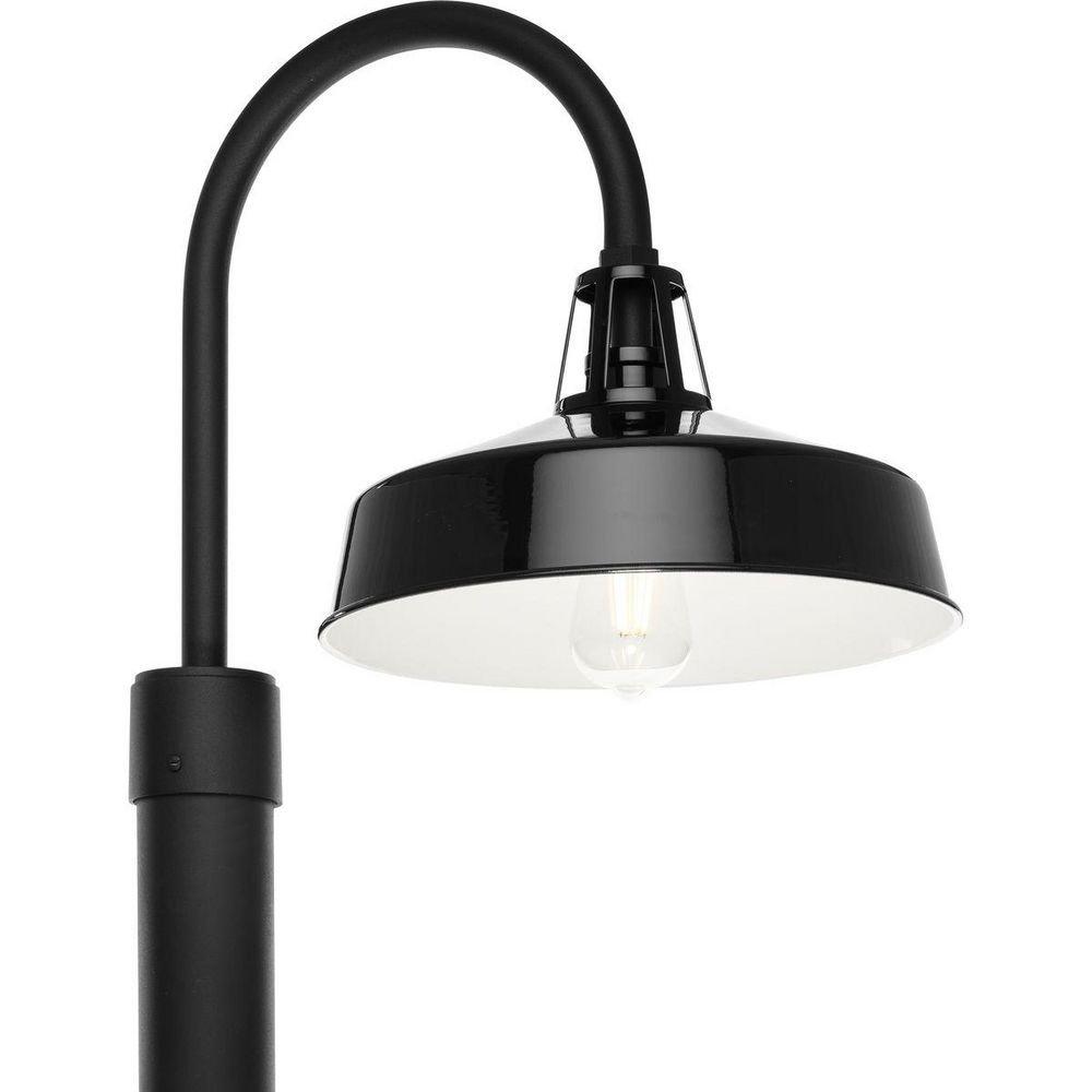 1-Light Wall Sconce in Black 