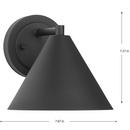 WARD COLLECTION ONE-LIGHT TEXTURED BLACK URBAN INDUSTRIAL OUTDOOR WALL LANTERN 