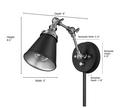 1 LIGHT SWING ARM SCONCE 