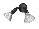 2-Light Security Flood Lights in Powder Coated Black 