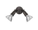 2-Light Security Flood Lights in Powder Coated Bronze 