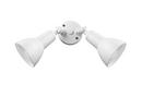 2-Light Security Flood Lights in Matte White 