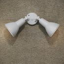 2-Light Outdoor Security Floodlight in Matte White Finish 