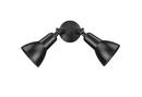 2-Light Security Flood Lights in Powder Coated Black 