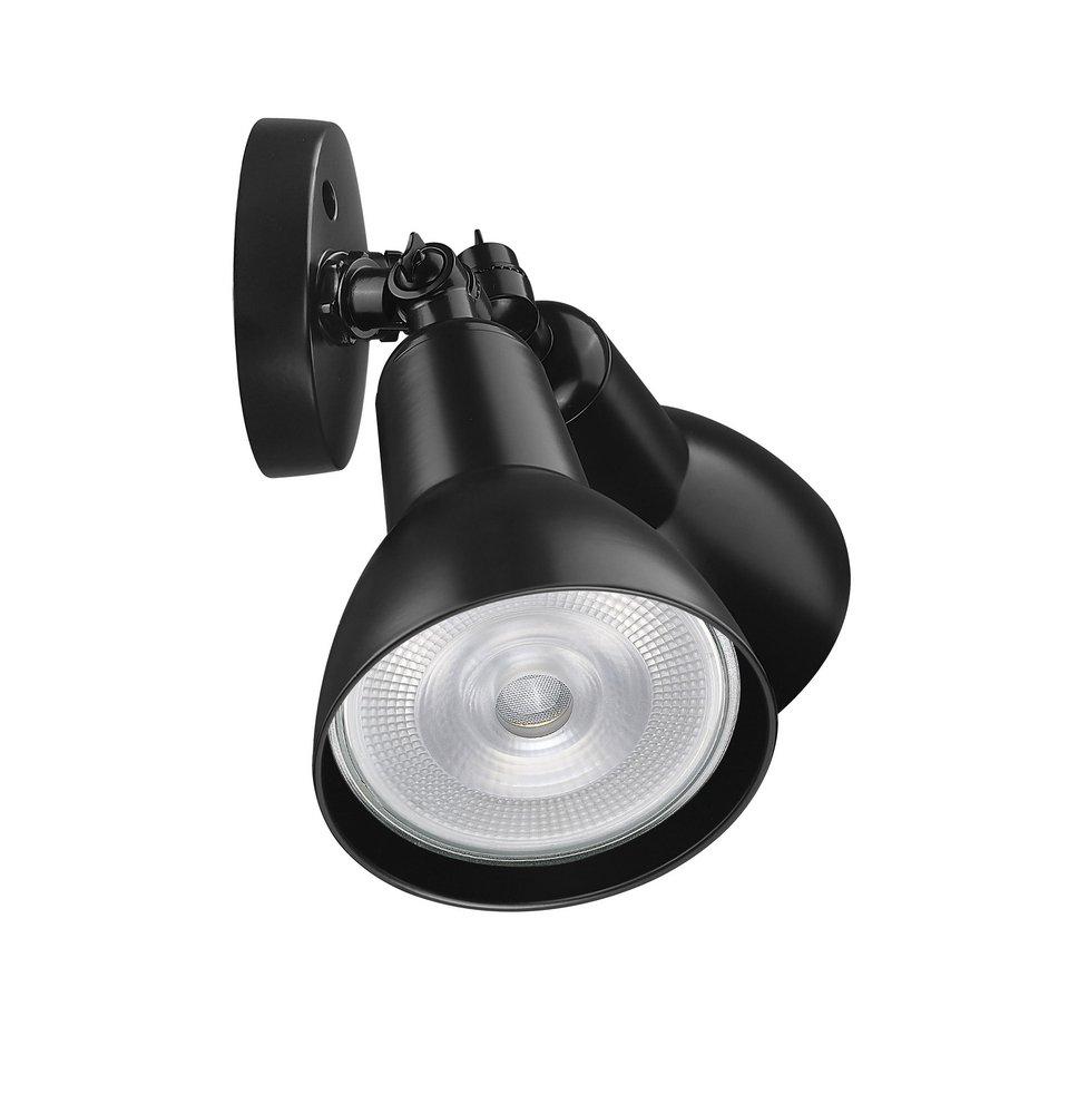 2-Light Security Flood Lights in Powder Coated Black 