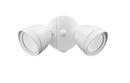 2-Light Security Flood Lights in Matte White