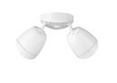 2-Light Security Flood Lights in Matte White 