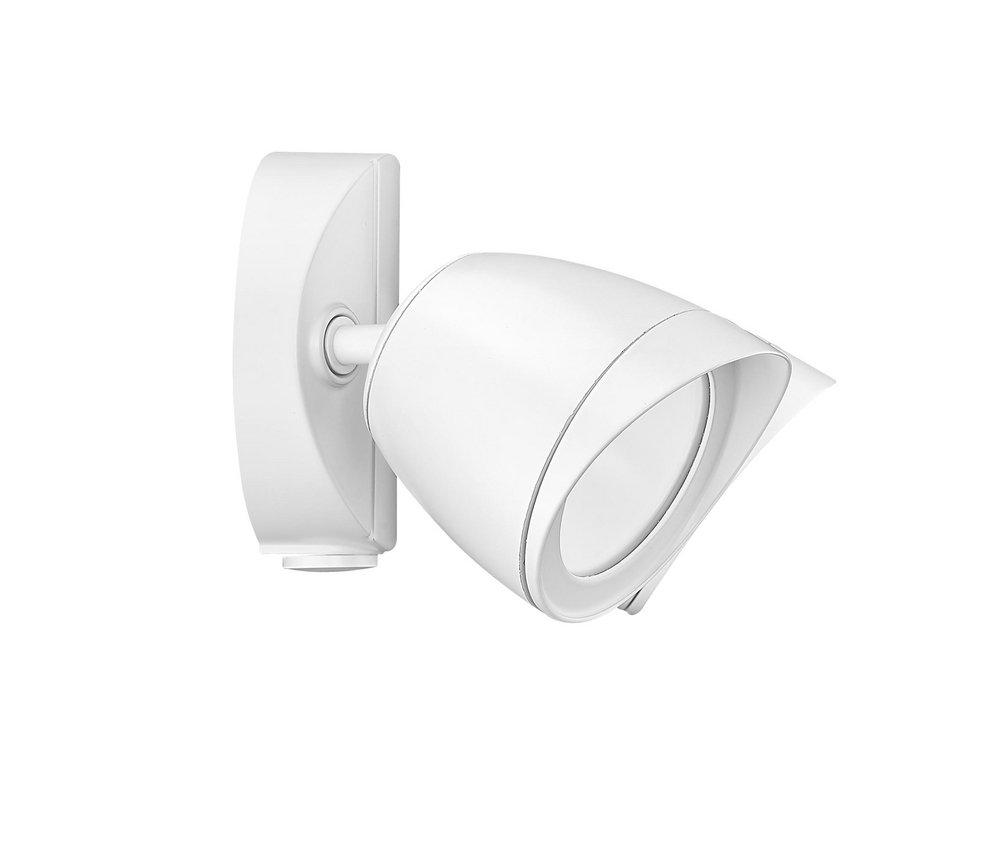 2-Light Security Flood Lights in Matte White 