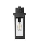 60 W Outdoor Wall Sconce in Powder Coat Black