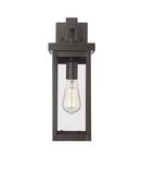 1-Light Outdoor Wall Sconce in Powder Coated Bronze