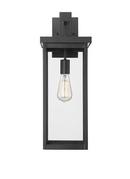1-Light Outdoor Wall Sconce in Powder Coated Black