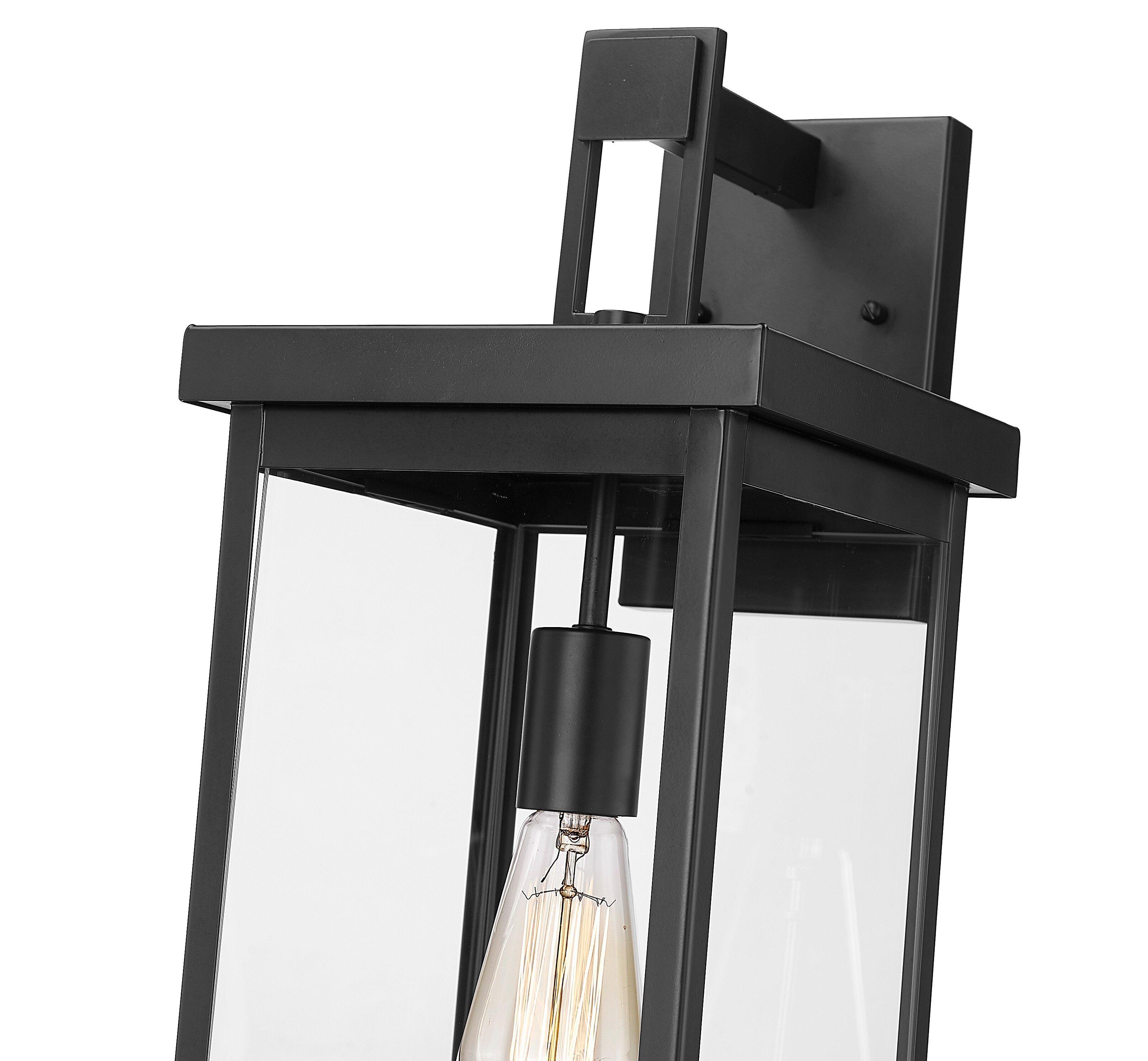 Millennium Lighting Powder Coated Black 60 W Outdoor Wall Sconce 