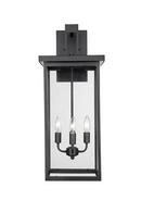 60W Outdoor Wall Sconce in Powder Coat Black