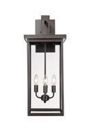 60W Outdoor Wall Sconce in Powder Coat Bronze