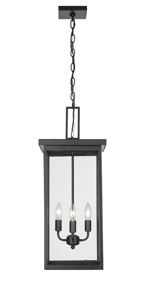 Millennium Lighting Powder Coated Black 4-Light Outdoor Hanging Lantern 
