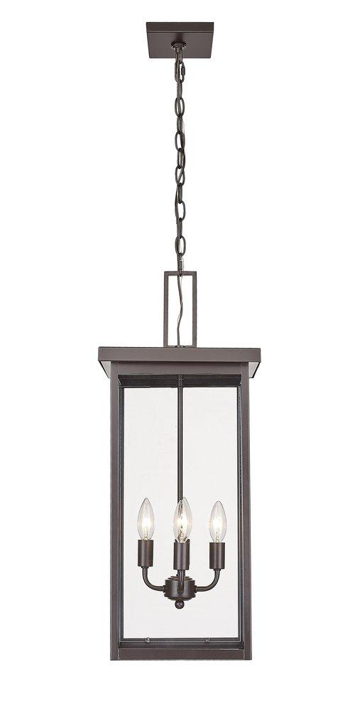 Millennium Lighting Powder Coated Bronze 4-Light Outdoor Hanging Lantern 