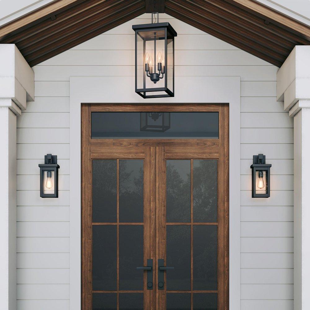 Millennium Lighting Powder Coated Bronze 4-Light Outdoor Hanging Lantern 