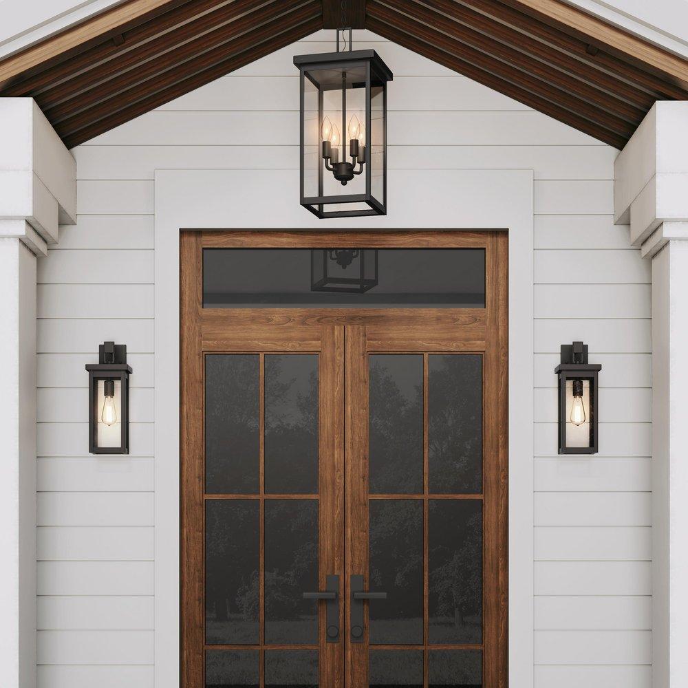 Millennium Lighting Powder Coated Bronze 4-Light Outdoor Hanging Lantern 