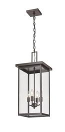 Millennium Lighting Powder Coated Bronze 4-Light Outdoor Hanging Lantern 